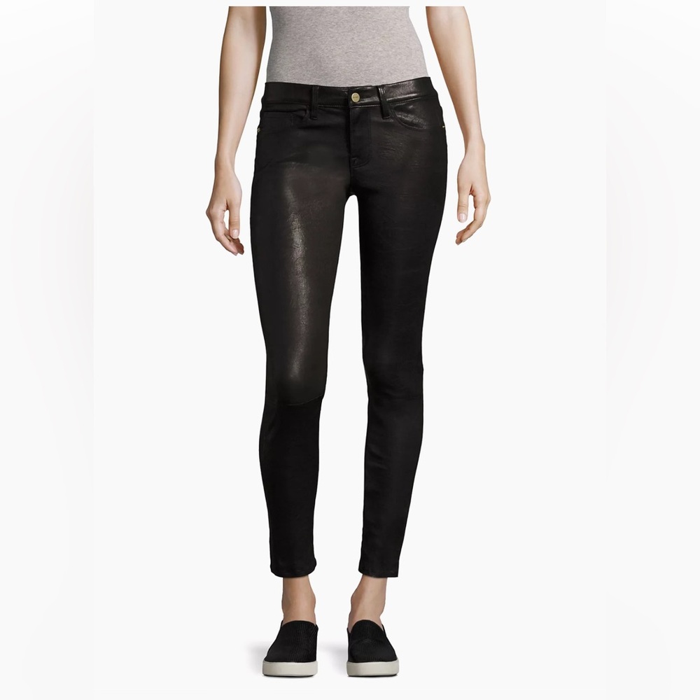 Frame Le Skinny de Jeanne Mid-Rise Leather Pants